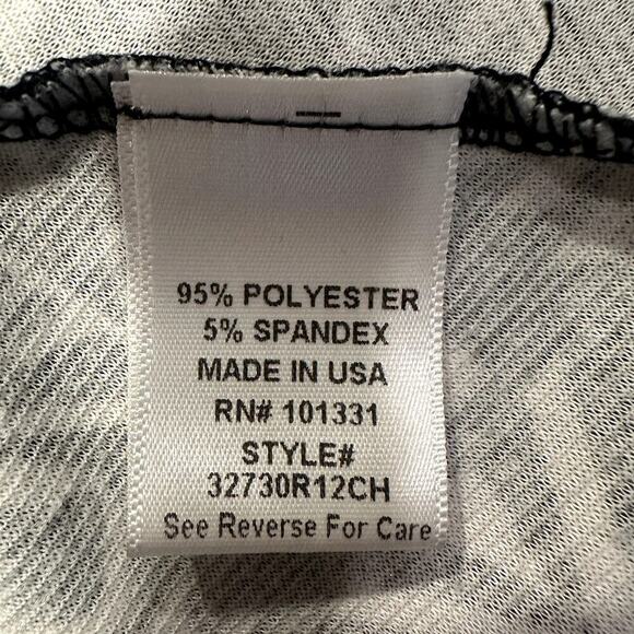 Charlotte Russe Skirt Women’s Medium Y2K Black White Geometric Flare Mini - Picture 4 of 6